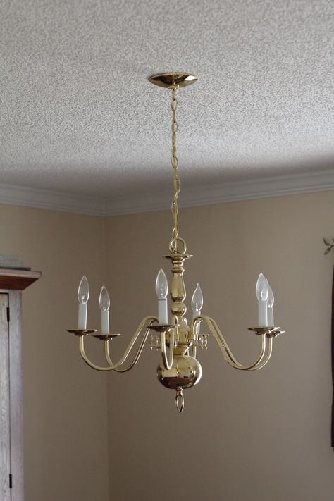 Brass Chandelier Makeover, Chandelier Redo, Cozy Kitchens, Chandelier Makeover, Dining Chandelier, Builder Grade, Create Picture, 5 Light Chandelier, Cozy Kitchen