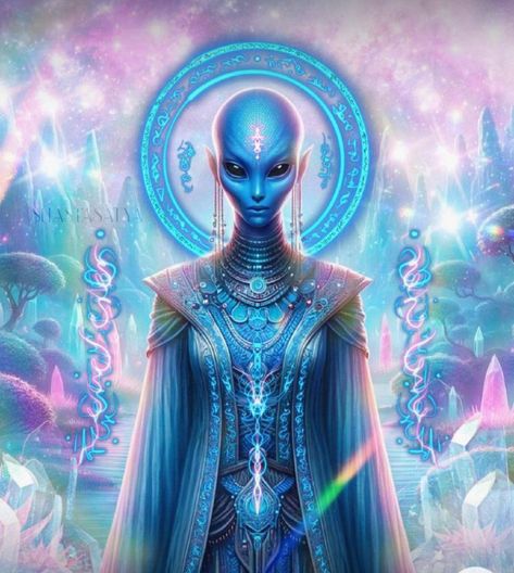 Sirian Starseed, Alien Woman, Ancient Astronaut Theory, Trippy Alien, Anime Hair Color, African Mythology, Light Codes, Light Language, Metaphysical Spirituality