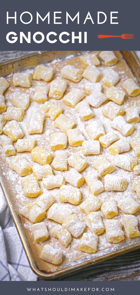 Gnocchi From Scratch, Homemade Potato Gnocchi, Gnocchi Recipes Homemade, Making Gnocchi, Homemade Gnocchi, Potato Gnocchi, Creamy Tomato Sauce, Gnocchi Recipes, Egg Yolks