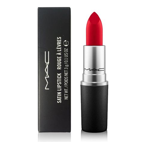 MAC Lipstick Satin Lipstick MAC Red -- You can find more details by visiting the image link. (This is an affiliate link) #lipstick Mac Lipstick Satin, Mac Makeup Lipstick, Mac Red Lipsticks, Lipstick Guide, Mac Satin Lipstick, Paris Film, Mac Retro Matte Lipstick, Red Lipstick Shades, Red Lipstick Matte