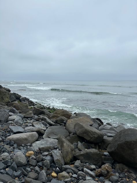 San Diego coast, west coast, ocean beach, cloudy, june gloom, cloudy aesthetic, windy, rocks, coastline, beach Cloudy Ocean Aesthetic, Cold Ocean Aesthetic, Rock Beach Aesthetic, Foggy Beach Aesthetic, Cold Summer Aesthetic, Cloudy Beach Aesthetic, Coastline Aesthetic, Cold Beach Aesthetic, Cloudy June