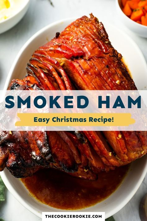 Smoked Spiral Ham In Electric Smoker, Smoked Christmas Ham, Smoked Ham Roast Recipes, Smoked Ham Recipes Smokers, Smoked Spiral Ham, Smoked Ham Recipe, Yummy Nummies, Smoked Recipes, Beef Recipe Instant Pot