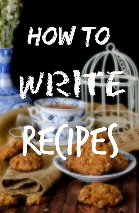 As a food blogger you need to how to write a recipe, how to explain it and how to take responsability for it. Read and learn the do's and don'ts here! How To Write Recipes, How To Write A Recipe, Pastry Workshop, Recipe Writing, Writing Recipes, Making A Cookbook, Bakery Business Plan, Homemade Recipe Books, Home Bakery Business