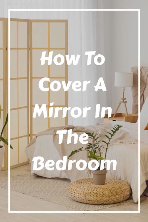 Enhance the spaciousness of your room with the magic of large mirrors. But we understand that constant self-reflection may not be everyone's cup of tea, and mirrors can sometimes feel overwhelming, especially during nighttime. Luckily, we've gathered some clever and temporary solutions that seamlessly merge with your bedroom decor. Explore these ideas to strike a perfect balance between style and functionality. Covered Mirror Ideas, Mirror With Curtains, Mirror Cover Up Ideas, Bedroom Large Mirror, Mirror Curtain, Mirror Ideas For Bedroom, Mirror In The Bedroom, Large Mirrors, Stylish Bedroom Decor