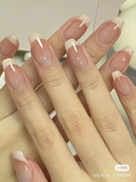 Nails Violet, Hello Nails, Subtle Nails, Simple Gel Nails, Blush Nails, Pretty Gel Nails, Soft Nails, Kawaii Nails, Nails Desing