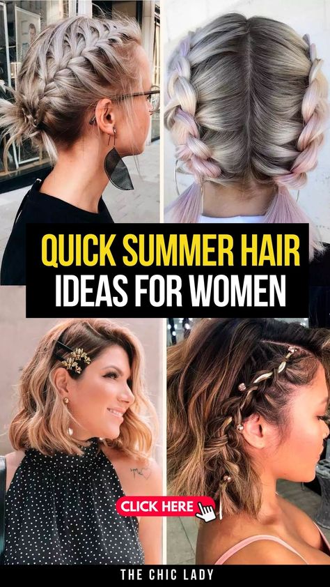 16 Easy Summer Hairstyles for Long Hair to Beat the Heat! Outdoor Hairstyles For Long Hair, Beach Ponytail, Festival Hair Trends, Braided Ponytails, Women With Long Hair, Beach Braids, Summer Hairstyles For Long Hair, Vacation Hairstyles, Outfits For Mexico