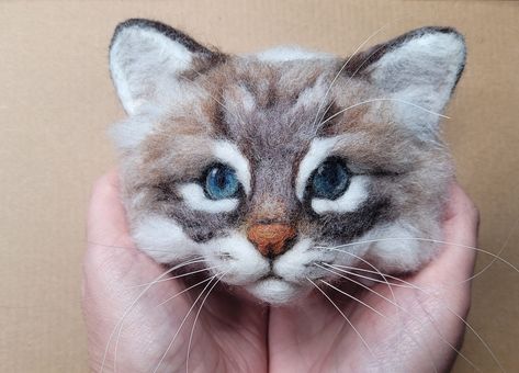 Whiskers for Needle Felted Animals | Fit to be loved Needle Felted Animals Tutorial, Cat Felting, Felting Videos, Felting Diy, Felting Tutorial, Needle Felting Tutorial, Birman Cat, Needle Felted Cat, Wool Felting