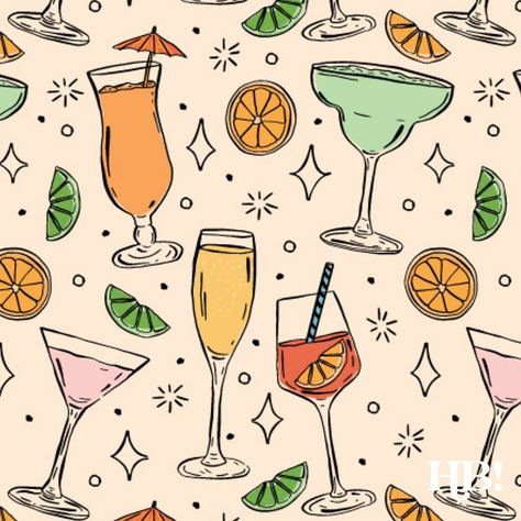 Sumer cocktails pattern 🍸🍹 I love how ‘not perfect’ the lines are in this design. Swipe for more colors! 🤩 Summer Drink Illustration, Cocktail Pattern, Drink Illustration, Cocktail Illustration, Lettering Illustration, Funny Story, Not Perfect, Funny Stories, Summer Drinks