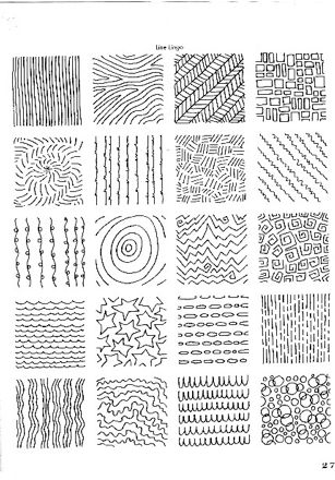 line and texture  pinned by kathy d.  Found on oodlesofdoodles26.blogspot.com Modele Zentangle, Oodles Of Doodles, Drawing 101, Texture Drawing, Art Worksheets, Hur Man Målar, Basic Drawing, Tangle Patterns, Doodles Zentangles