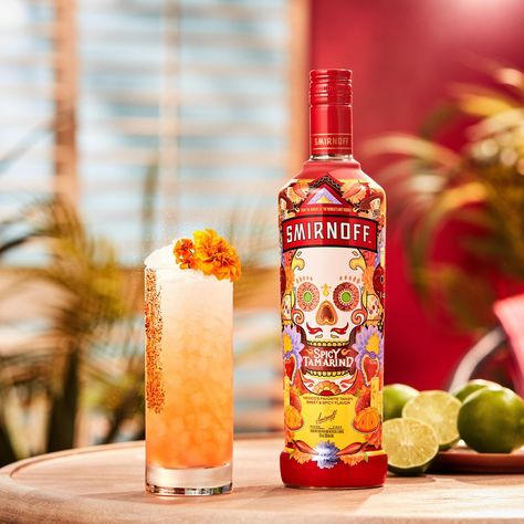 Sweet 'N' Spicy Recipe | Vodka Cocktail | Smirnoff Tamarind Vodka, Smirnoff Drinks, Smirnoff Cocktail, Smirnoff Red, Tamarind Fruit, Sweet N Spicy, Chili Lime Seasoning, Smirnoff Ice, Smirnoff Vodka