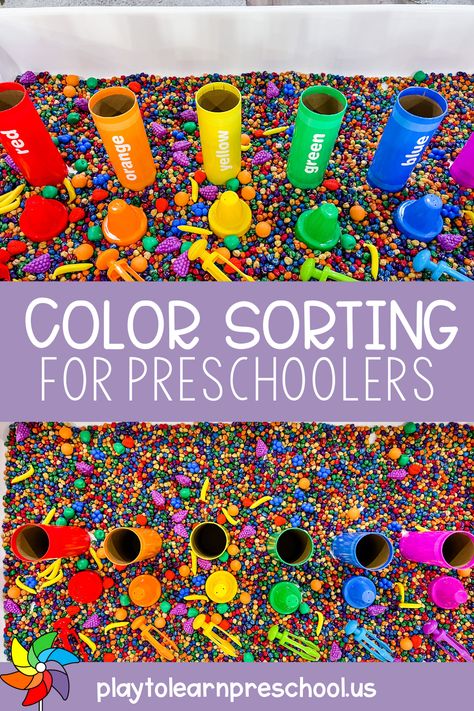 Looking for fun and engaging sensory play activities for kids ages 2-5? This color sorting activity is a perfect way to combine learning and play! Preschool teachers, caregivers, and parents will love how easy it is to set up and the joy it brings to little ones. Color sorting for kids not only helps with fine motor skills but also encourages creativity and color recognition. Check out these exciting preschool learning ideas that will make sensory play a hit in any home or classroom! Block Activities For Preschoolers, Color Sorting Preschool, Sensory Play Activities, Play Preschool, Preschool Color Activities, Building Connections, Color Sorting Activities, Preschool Teachers, Sorting Activities