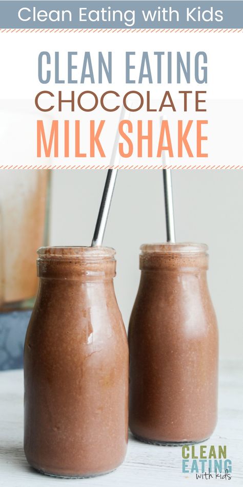 Chocolate Smoothie Without Banana, Cocoa Smoothie Recipes, Healthy Chocolate Drink, Clean Eating Drinks, Chocolate Smoothie For Kids, Chocolate Shake Healthy, Clean Eating For Kids, Kid Friendly Smoothie Recipes, Healthy Chocolate Milkshake