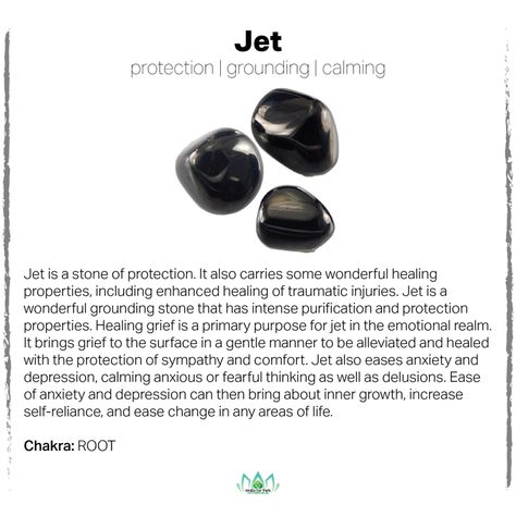 Gemstone Meanings — Ominous Aesthetic, Jet Gemstone, Crystal Healing Chart, Jet Stone, Crystals Healing Properties, Spiritual Crystals, Crystals Healing, Black Stones, Gemstone Meanings