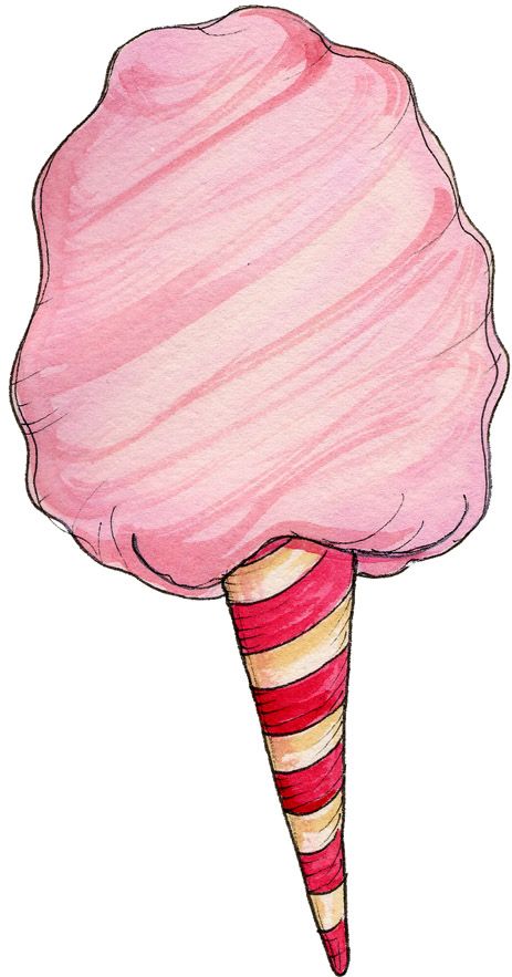 COTTON CANDY Cotton Candy Illustration Drawings, Cotton Candy Printable, Cotton Candy Clipart, Carnival Clipart, Candy Tattoo, Circus Tickets, Candy Drawing, Candy Clipart, Candy Paint