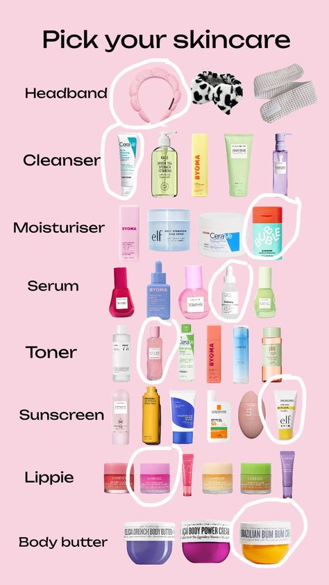 My skincare✨ Skincare Necessities, Skincare For Teens, Body Scents, Products For Glowing Skin, Best Drugstore Products, Elf Face, Good Skincare, Teen Skincare, Everyday Skincare