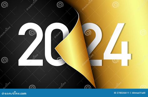 2024 Happy New Year Background Design. Greeting Card, Banner, Poster. Vector Illustration Wallpaper Paper, New Year Background, Happy New Year Background, New Years Background, Card Banner, Year 2024, Screen Savers, Of Wallpaper, Powerpoint Presentation