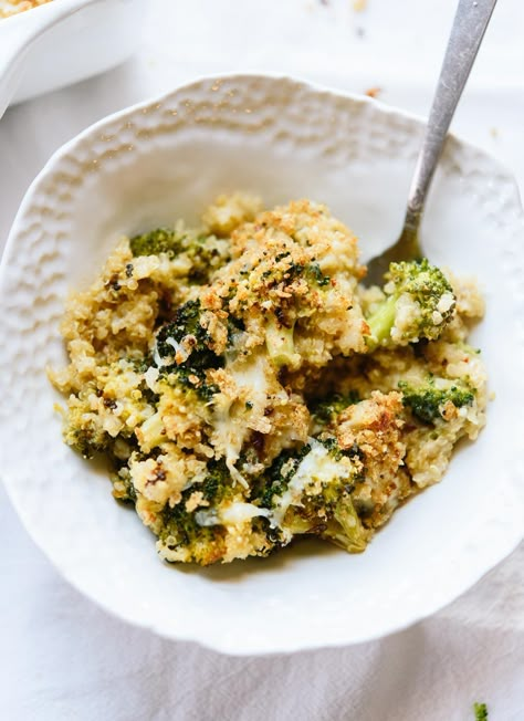 Broccoli Casserole Healthy, Broccoli Cheddar Casserole, Broccoli Quinoa, Quinoa Broccoli, Cheddar Broccoli, Quinoa Casserole, Cookie And Kate, Broccoli Recipes Casserole, Hearty Dinner Recipes