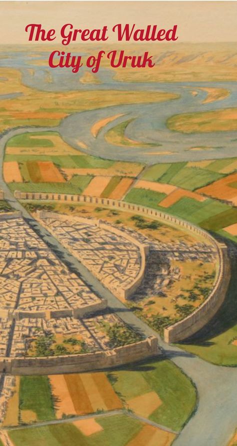 A short travel brochure showing some of the highlights of Ancient Uruk. Uruk City, Anunnaki Aliens, Ancient Near East, Walled City, Ancient City, Travel Brochure, Mesopotamia, City Travel, Ancient Cities