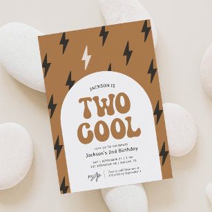 Cool Invitations, Two Cool Birthday, Skateboard Birthday, Two Cool, Retro 2, 2nd Birthday Invitations, Retro Birthday, Birthday Supplies, Invite Friends