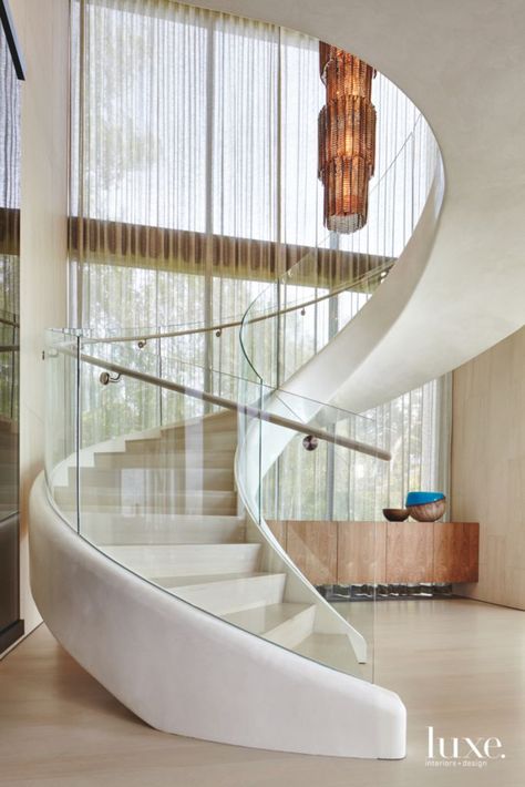 Staircase Architecture, Luxury Staircase, Escalier Design, Stairs Architecture, Stairway Design, Stairs Design Modern, Lan Can, Home Stairs Design, Modern Stairs