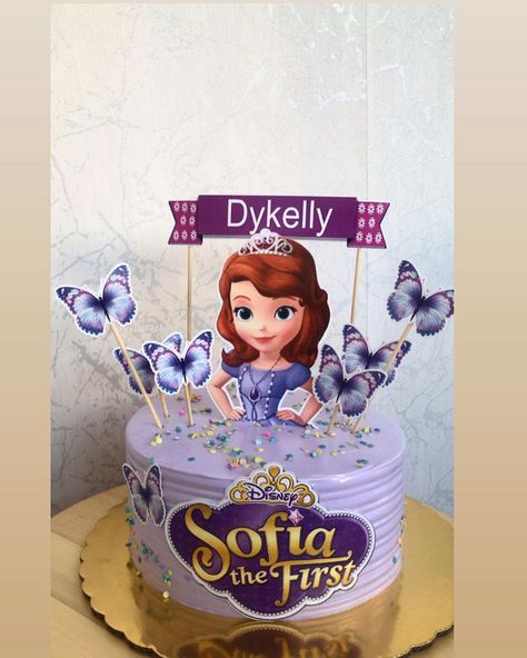 Sophia The First Cake, Princess Sophia Cake, Birthday Cake Wine, Sofia Birthday Cake, Sofia The First Birthday Cake, Sophia Cake, Sofia The First Cake, Sofia Cake, Baby Boy Cake Topper