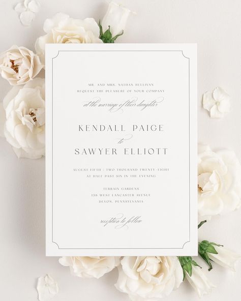 Style and Configure Your Invitations in Less than 5 Minutes | Shine Wedding Invitations Architectural Wedding Invitations, Simple Wedding Invite, White Wedding Invites, Wedding Invitations Traditional, Simple Invitations, 2026 Wedding, Vellum Jacket, Gold Wax Seal, Purple And Green Wedding