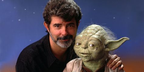 12 Facts You Didn't Know About Yoda - http://screenrant.com/best-facts-yoda-star-wars-trivia/ George Lucas Star Wars, Happy 75th Birthday, Jj Abrams, Diego Garcia, Movie Directors, Facts You Didnt Know, Film Editing, Star Wars Facts, George Lucas