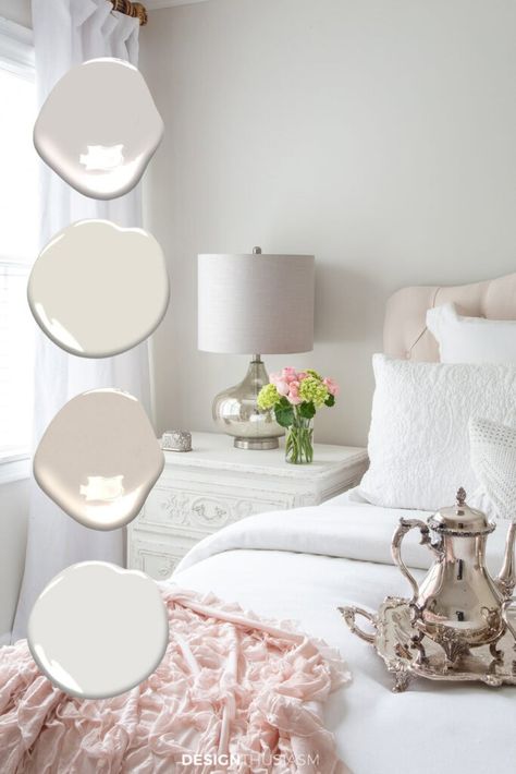 Peaceful Bedroom Colors, Porch Paint Colors, Raw Apple Cake, Stone Gable, Wall Color Ideas, French Country Colors, Cream Furniture, White Wall Bedroom, Porch Paint