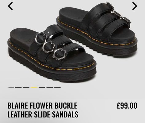 Doc Martens Leather Slide Sandals, Buckle Sandals, Leather Slides, Doc Martens, Slide Sandals, Buckle, Sandals, Leather, Quick Saves