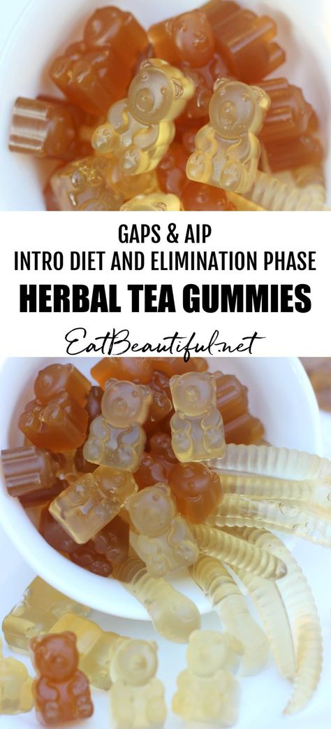 Tea Gummies, Gaps Intro Diet, Aip Paleo Desserts, Aip Recipe, Gaps Diet Recipes, Gaps Recipes, Gummies Recipe, Baking Soda Beauty Uses, Aip Diet