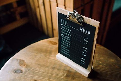 Amazon.com: Menu, Clipboard, Table Menu, Stand Menu, Wooden Menu, Menu Holder, Retail Sign, Bar Menu, Menu Cover, Menu Board, Guest Book, Menu Folder: Handmade Menu Board Restaurant, Table Top Display Stand, Wooden Clipboard, Menu Stand, Digital Menu, Appetizer Menu, Wood Store, Menu Holders, Menu Boards