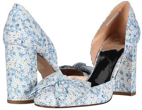 J.Crew Liberty Two-Pieced Bow Bell Pump (Light Blue Multi) High Heels Red Bottom High Heels, Blue Pumps, Bow Shoes, Platform High Heels, Womens Shoes High Heels, Heel Pumps, High Heel Pumps, Heel Shoes, Pump Shoes