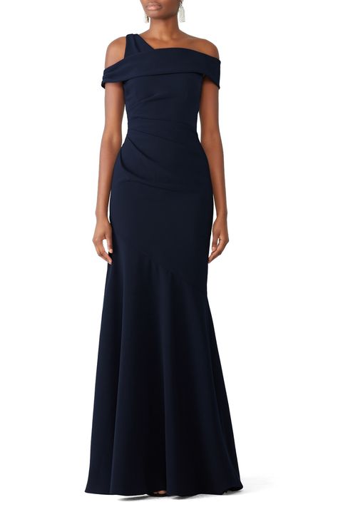 Navy Formal Dress, Theia Dresses, Sapphire Dress, Black Tie Wedding Guest Dress, Navy Blue Gown, Long Length Dresses, Blue Gown, Cocktail Evening Dresses, Rent The Runway