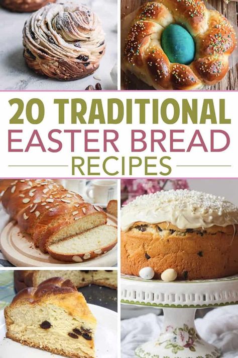 There are just so many great ideas for traditional Easter bread recipes here. I just can't choose! When our family gets together for Easter dinner, there's always a big element everyone loves--and these 20 Traditional Easter Bread Recipes, well, this is where I get my ideas for that piece of our family tradition! #easterrecipes #breadrecipes #traditionalbread #3boysandadog Easter Bread Recipes, Easter Breads, Bread Italian, Greek Easter Bread, Easter Bread Recipe, Italian Easter Bread, Gluten Free Easter, Easter Recipe, Italian Easter