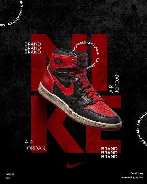 ... Shoes Poster Design Ideas, Sneakers Poster Design, Shoe Graphic Design, Nike Poster Design, Canva Posters Design, Concept Poster Design, Nike Graphic Design, Web Design Poster, Nike Event