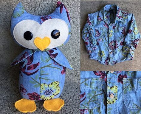 Owl Stuffed Animal, Diy Rag Dolls, Newborn Sleeper, Memory Bears Pattern, Hospital Blankets, Newborn Clothes, Baby Sleepers, Owl Pet, Memory Bear