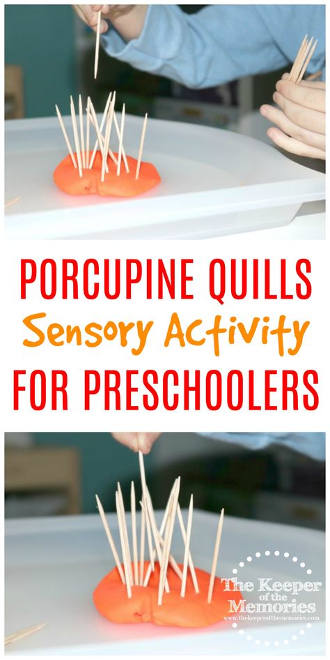 If you're planning a preschool orchard theme, then you're definitely going to want to check out this quick & easy Porcupine Quills Sensory Activity for Little Kids. And best of all, you only need Play-Doh and tooth picks. How can you go wrong with that? Hibernation Preschool Theme, Mindful Classroom, Outdoor Kindergarten, Sensory Activities For Preschoolers, Weekly Themes, Toddler Math, Homeschooling Preschool, Fall Preschool Activities, Sensory Activities Toddlers