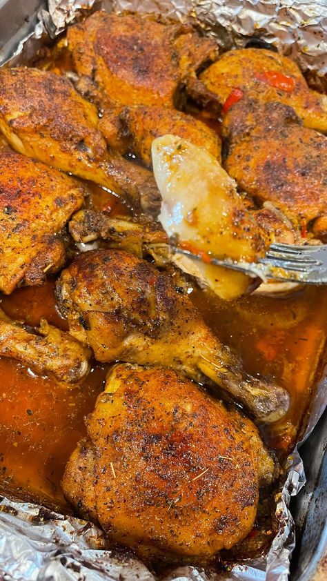 Bakes Chicken, Nigerian Stew, Monday Dinner, Soul Food Dinner, Food Babe, Delicacy Food, Healthy Lifestyle Food, Yummy Comfort Food, Southern Cooking