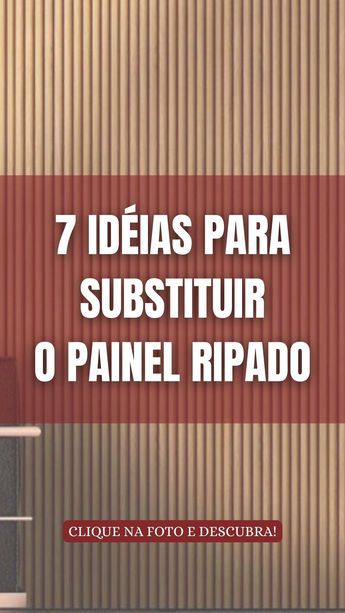 Você esta decorando a sua casa e logo vem a ideia de um painel ripado na sala, e as dúvidas se você vai enjoar ou se vai sair de moda te pegam de vez, por isso separamos 7 dicas para você que esta enjoado do ripado, ou tem medo de apostar em algo que poderá sair de moda, CLIQUE NO LINK DA DESCRIÇÃO e descubra! #painelripado #painelripadomadeirasala #painelripadosala E Logo, Sweet Home, Wood, Design