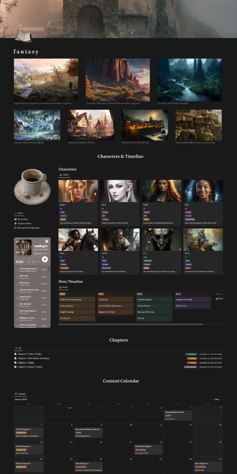 Dark Academia Novel Writing Digital Notion Template [Free Download] Pc Theme Aesthetic, Notion Story Writing Template, Notion Template Ideas Writing, Notion Book Writing Template, Notion Author Template, Dnd Notion Template, Notion Novel Writing Template, Writer Notion Template, Notion Worldbuilding