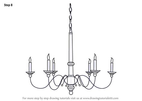 Learn How to Draw a Chandelier (Furniture) Step by Step : Drawing Tutorials Chandelier Drawing, How To Make A Chandelier, Shoe Store Design, Simple Chandelier, Furniture Design Sketches, Cute Sketches, Creative Challenge, Drawing Easy, Creative Drawing