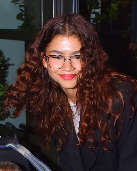 daya on Instagram: “i miss this redhead 😔” Zendaya Wavy Hair, Brown Red Hair Color Curly, Copper Red Hair Curly, Curly Reddish Brown Hair, Deep Red Hair Curly, Curly Dark Auburn Hair, Zendaya Hair Curls, Curly Maroon Hair, Cherry Chocolate Curly Hair