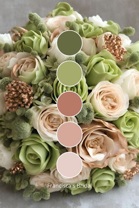 Fall Green Wedding Colors, Wedding Color Schemes With Green, Pistachio Color Palette, Pistachio Wedding, Mint Green Color Palette, Mint Green Wedding Theme, Olive Color Palette, Wedding Colors Winter, Green Wedding Color Palette