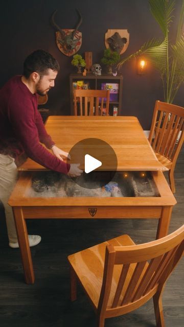 Wyrmwood on Instagram: "Build your table now for your ultimate Dungeons and Dragons campaign⚔! Tag your party and back our Kickstarter campaign today! Link in bio👆 #DnD #Kickstarter @tabletopwitchcraft" D&d Room, Dnd Room Ideas, Game Movie Room, Dnd Room, Dungeons And Dragons Table, Dnd Table, Dungeon Room, Dragon Table, Game Movie