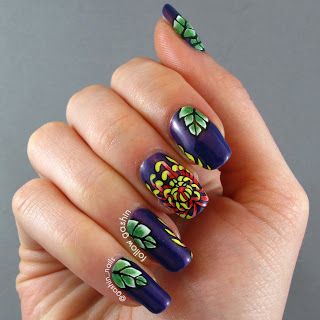 Tattoo-Style Chrysanthemum nails Nails Floral, Paper Craft Techniques, Crazy Nails, I Love Nails, Dream Nails, Mani Pedi, Love Nails, Chrysanthemum, Tattoo Style