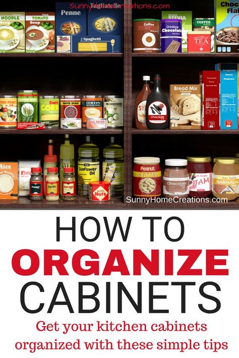 Organize Cabinets, Organize Kitchen Cabinets, Bathroom Painting, Organize Kitchen, Clean Kitchen Cabinets, Stock Cabinets, Ways To Organize, New Kitchen Cabinets, Wood Kitchen Cabinets