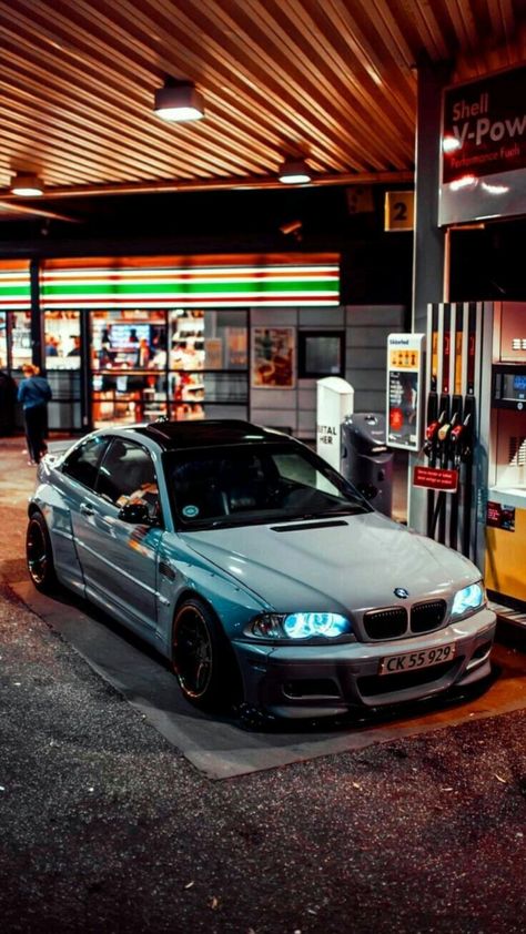 Gas Station, A Car, Bmw, Cars