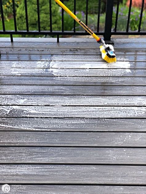 Cleaning Composite Decking, Composite Decking Colors, Butterfly Feeder, Easy Patio, Pvc Paint, Deck Installation, Composite Deck, Lawn Care Tips, Bug Control