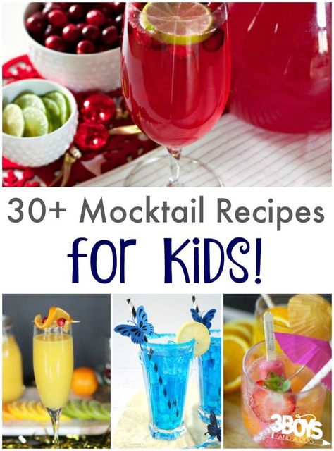 These Mocktail Recipes can be a fun way for the kids to drink something extra special at your next party or get together! Kids Mocktails, Fun Kids Drinks, Fun Mocktail, Best Mocktails, Easy Mocktails, Kids Drinks, Kids Drink, Virgin Cocktails, Kid Friendly Drinks