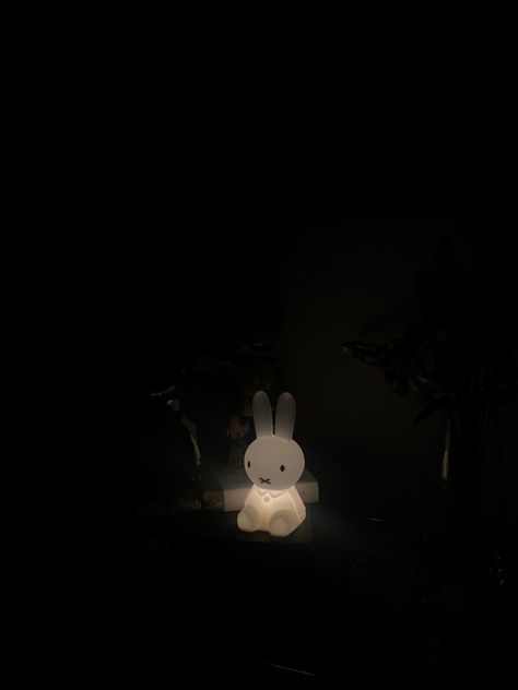 #miffy Miffy Black Background, Black Miffy Wallpaper, Miffy Lamp, Light Grunge, Grunge Bedroom, Instax Mini Camera, Black Bunny, Iphone Wallpaper Landscape, Iphone Black